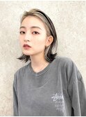 デザインカラー黒髪インナーカラーアンブレラカラーダブルカラー
