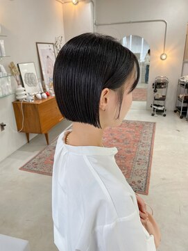 ヘアー アイス カンナ(HAIR ICI Canna) 切りっぱなしボブ/前下がりボブ/ショートボブ/ぷつっとボブ