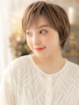 カバーヘア ブリス 戸田公園西口店(COVER HAIR bliss) ハイライトカラーオン眉こなれショートa戸田公園20代30代40代