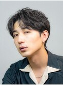 韓国ヘアカルマパーマコンマバングセンターパートワックスなし