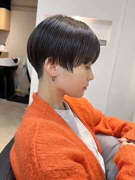 セルン(cerne) ベリーショート大人ショート刈り上げツーブロックハイライト30代