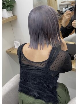 シアアルン 新小岩店(SHEER alun) ラベンダーグレー/ダブルカラー/SHEERalun新小岩店