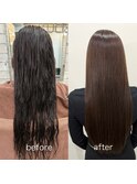 髪質改善ストレート