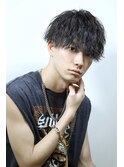 無造作 ツイスパ ツーブロック 刈り上げ