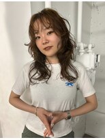 レコ 渋谷(LECO)&nbsp;ブリーチなしカラーレイヤーカットブラウンカラー