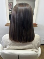 ウルウール&nbsp;アゴ下3センチボブ　ブルージュ系