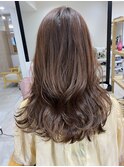 チェリーブラウン×ゆるふわロング