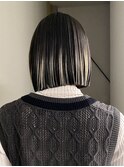 裾カラー / 切りっぱなしボブ