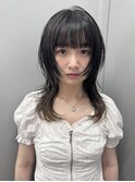 ロングレイヤー顔周りレイヤーハッシュカット