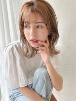 オーバーヘアー 南草津店(over hair)&nbsp;シアーベージュ×外ハネボブ
