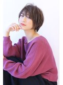 20代30代40代50代斜めバンググレージュカラーシルキーベージュ