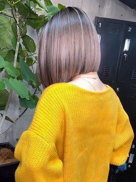 シェルヴ(XELVE) 妊婦さんに人気のボブの鳴海流バレイヤージュ