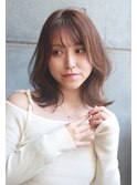 ミディアムレイヤーくびれヘア表参道