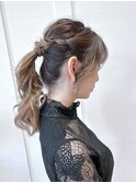 お呼ばれ★ポニーアレンジ