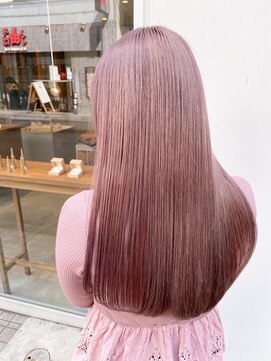 シェリー 仙台(Cherie) 髪質改善◎前髪カット×小顔レイヤー20代30代トレンドヘアピンク