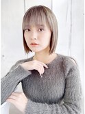 《30代～大人透明感》白髪ぼかしハイライト＋艶カラー