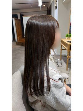 髪質改善ストレートとトリートメントのしあがり