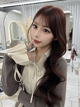 ベージュ/レイヤーカット/ハッシュカット/栄