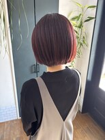 チェック アンド チャック(Check&Chack) チェリーピンク×ショートボブ20代30代