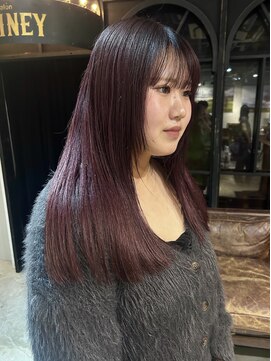 ノラ ギンザ(NORA GINZA) 【池崎】うるつや暖色カラー◎カシスレッド