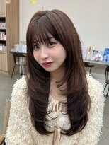 ミリ(mm)&nbsp;10代20代30代ワンカールレイヤー透明感グレージュ髪質改善仙台