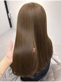 ブリーチなしの透明感オリーブベージュ