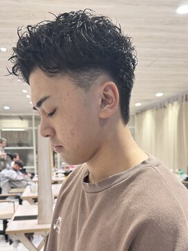 ハイプ メン 藤沢(HYPE MAN) ピンパーマメンズショートメンズパーマアップバング