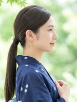 と和 巣鴨 【浴衣】大人女性に。洗練されたタイトローポニーヘアセット