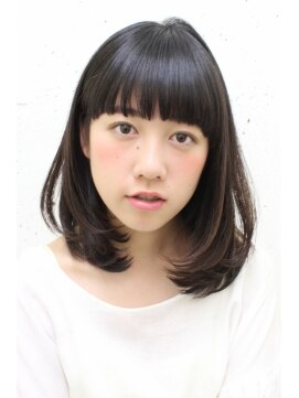 黒髪でもかわいいナチュラルミディボブ L シトリ Shitore のヘアカタログ ホットペッパービューティー