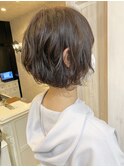 福山市美容室Caary 丸みショートボブ 簡単スタイリングパーマ☆