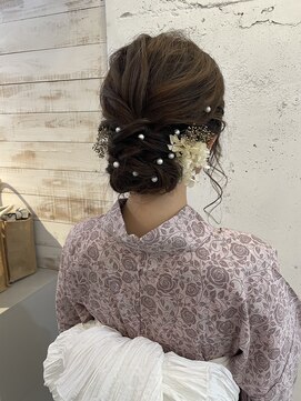 レンク(LENC) 浴衣ヘアアレンジ/着物ヘア