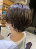 甲子園口/髪質改善/ショート/ハイライト/酸性ストレート
