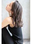 大人かわいい前髪セシルカットココアブラウンフリンジウェーブ