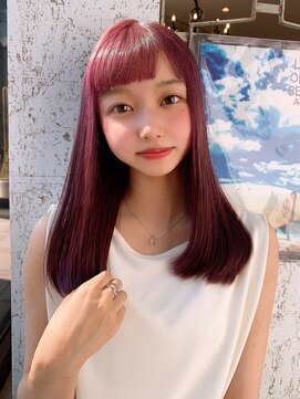 ウィズ 都賀店(Wiz) カシスベリーの艶髪ロングボブ