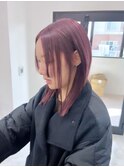 カシススレッド ×ステップカット/ブリーチ/レイヤーカット