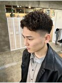 ショートピンパーマ