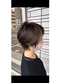 抜け感ブラウン/大人美人ショート/つくば美容室