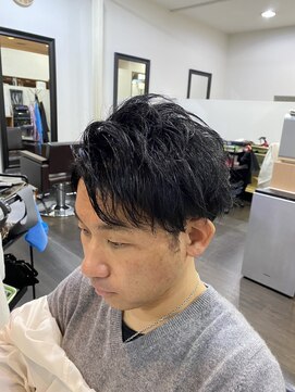 アーク シエル(Ark Ciel) メンズカット すっきり刈り上げビジネススタイル 束感