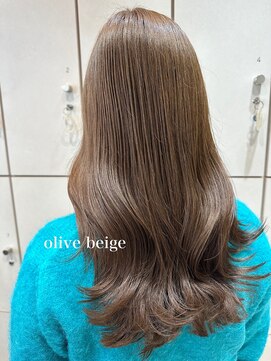 ヴァネッサ VANESSA オリーブベージュ韓国風くびれ巻き×渡辺りん