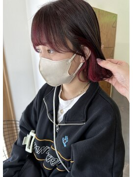 デコラロジィ 川越(DECORA rojii) インナーカラー☆チェリーピンク