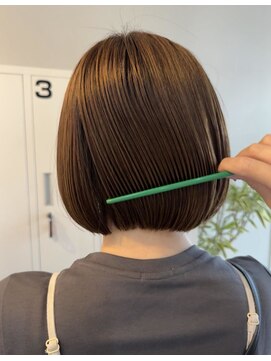 アウラヘアーサロン(aura hair salon) ボブ×ベージュ