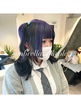 イオール 北千住(ior) 1~2ブリーチアンブレラパープル【ior北千住】