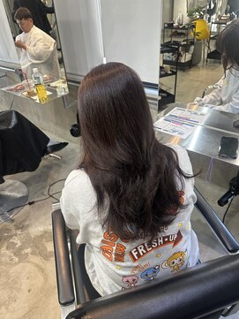 ラック(LUCK) ラベンダーブラウン/船橋/くすみベージュ/細めハイライト