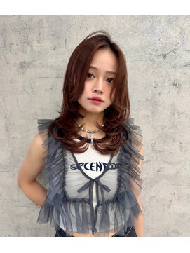 リミットバイアフィナー 大宮店(limit by Afinar) ザクザク韓国風レイヤー×ハニーブラウン