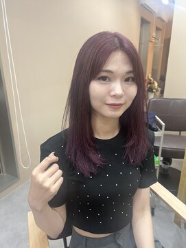 ムード(mood) ピンクカラー/ピンクパープル/ブリーチなし/ダブルカラー