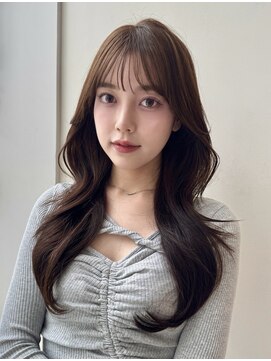 バイオレットジェム(Violet`jem) 韓国くびれ巻きアッシュカラー顔まわりカットMI-67