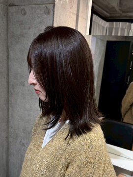 艶グレージュの軽やかミディ×吉祥寺