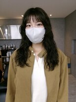 ジュール(JOULE'S)&nbsp;顔まわりレイヤー/海外風パーマ/透明感カラー