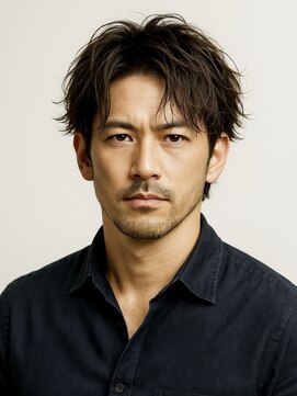 ハレ ヘアサロン(Hale hair salon) Hale刈り上げセンターパートニュアンスパーマフェザーパーマ原宿