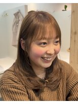 ウチコ 平尾店(u.chi.ko_si)&nbsp;レイヤーカットとハニーベージュ